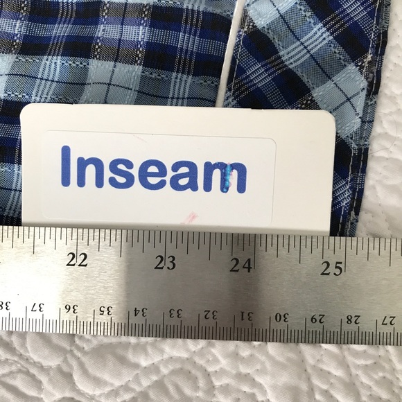 Club Pajamas | Blue Plaid Pajamas w Chunky Buttons - Picture 8 of 8